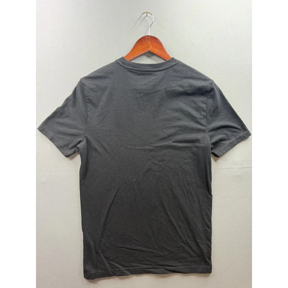 Banana Republic Graphic T-Shirt Mens Black Guitar Patent Print Small
